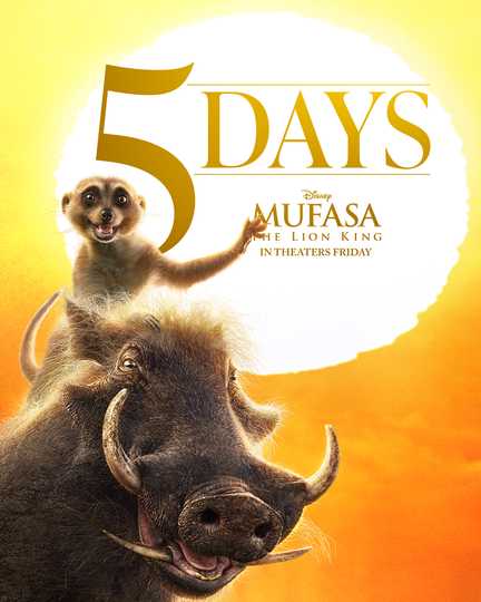 Mufasa The Lion King - 5 Days Countdown Poster (Timon & Pumbaa)