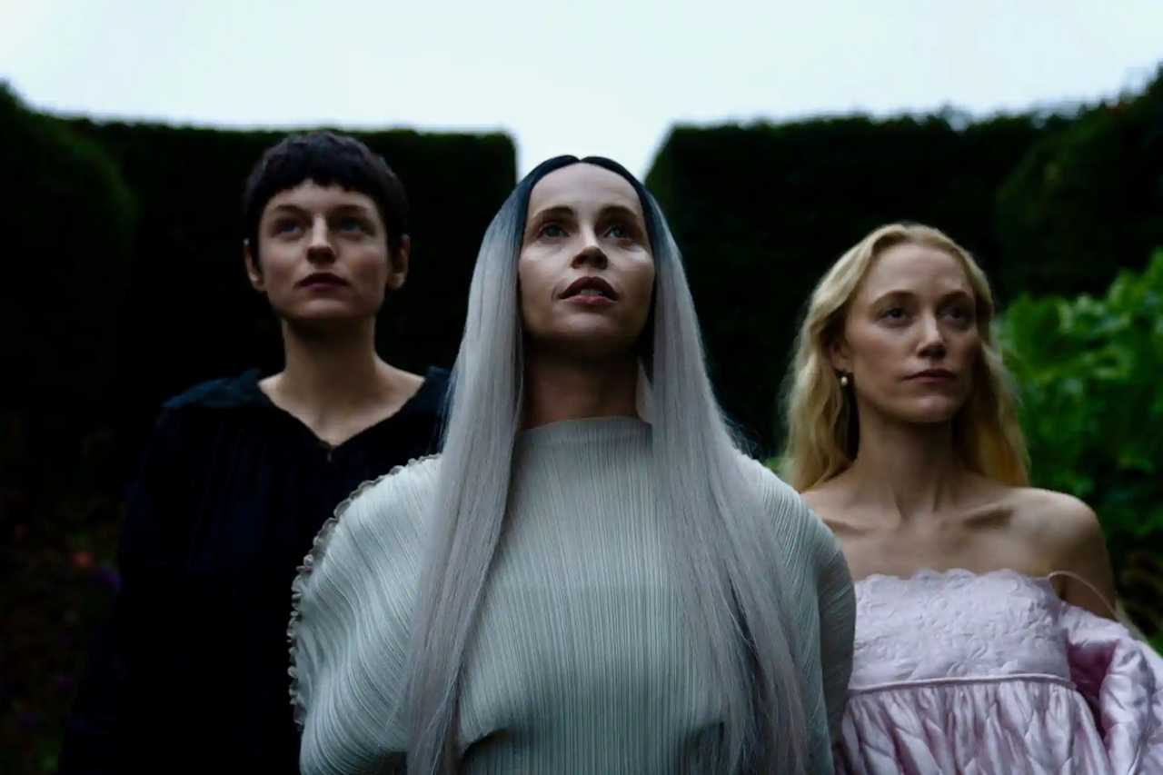 100 Nights of Hero - Felicity Jones, Emma Corrin, and Maika Monroe