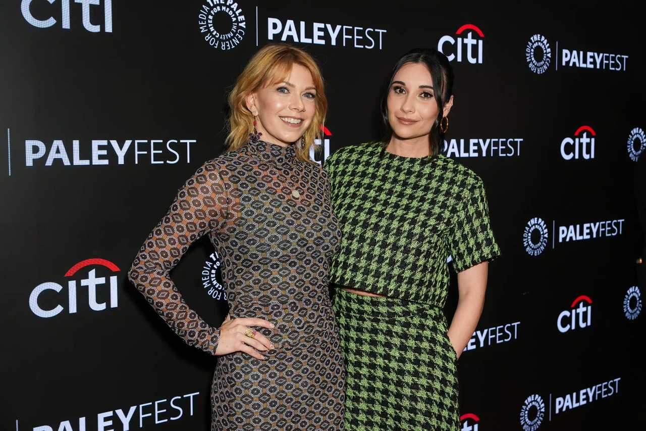 A Man on the Inside Season 2 - Lilah Richcreek Estrada and Mary Elizabeth Ellis at the PaleyFest NY