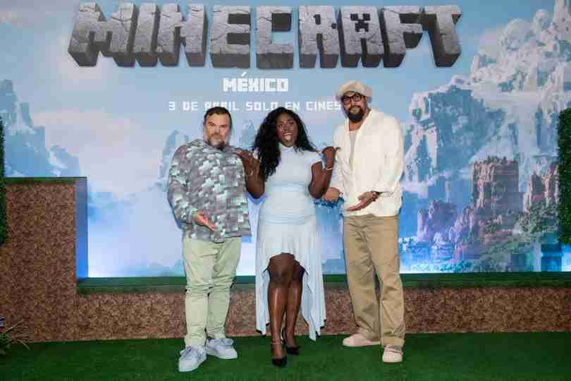 A Minecraft Movie - Cast at Mexico Press Event