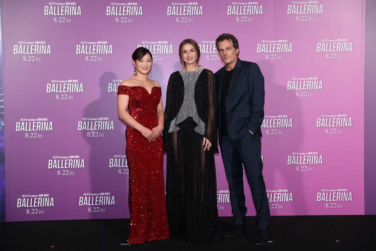Ballerina - Ana de Armas, Sooyoung Choi and Len Wiseman at Japan Premiere