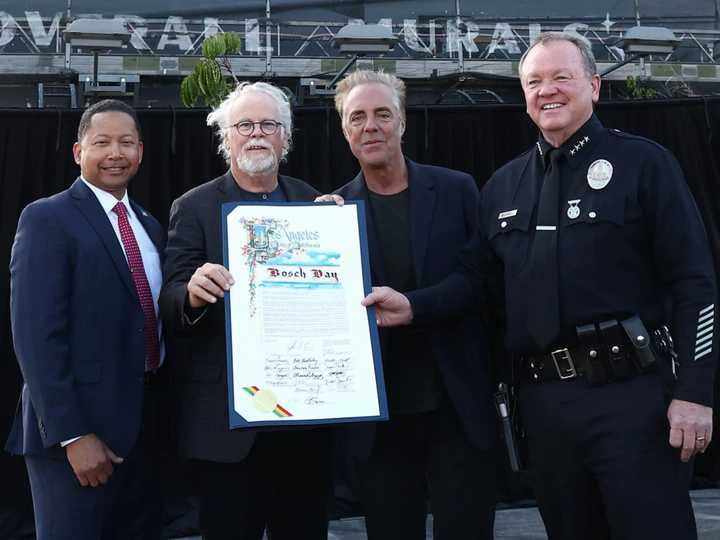 Bosch Legacy - Titus Welliver & Michael Connelly Honored at Final Season LA Bosch Day Celebration