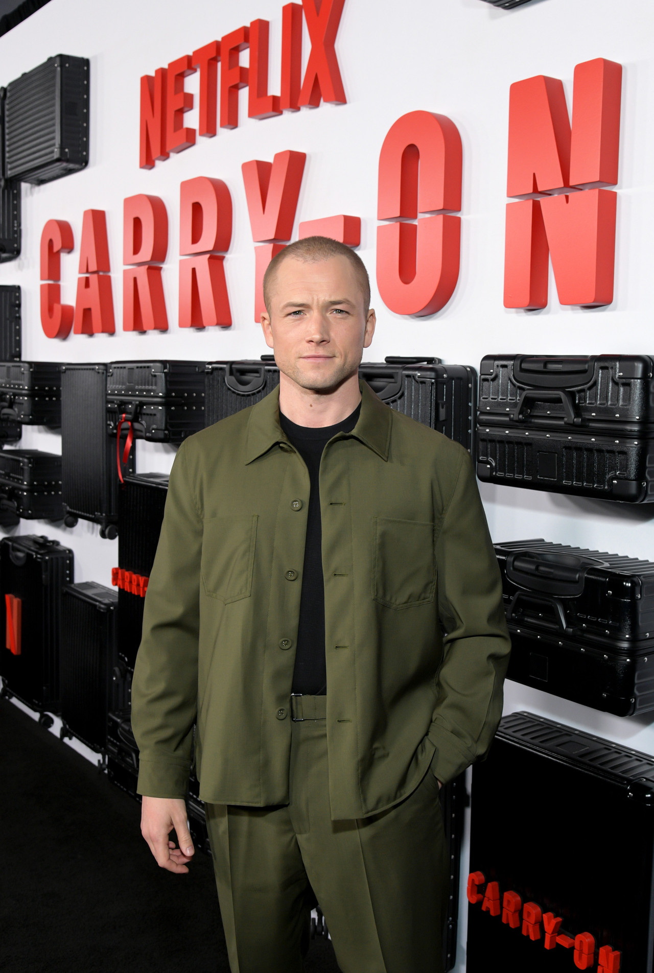 Carry-On - Taron Egerton at the Netflix Premiere