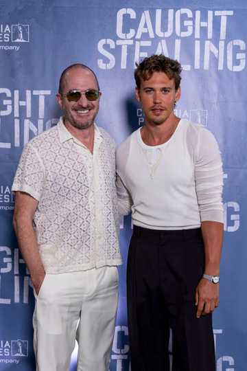 Caught Stealing - Austin Butler and Darren Aronofsky at Puerto Rico Special Screening