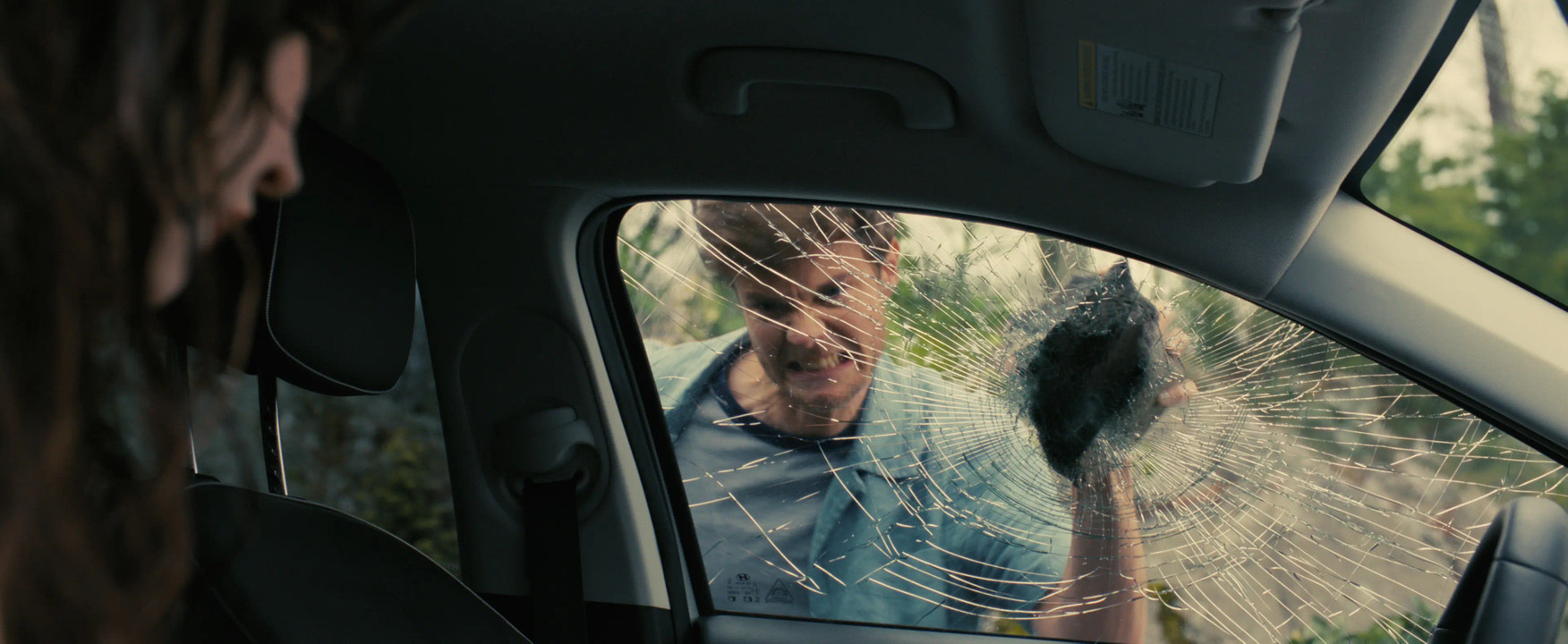 Companion - Jack Quaid Breaking Car Window Scene