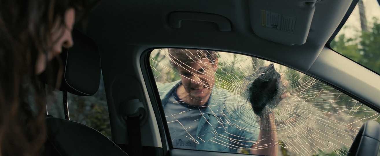 Companion - Jack Quaid Breaking Car Window Scene