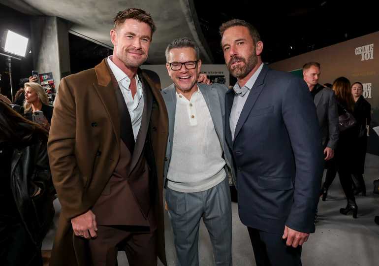 Crime 101 - Chris Hemsworth, Matt Damon and Ben Affleck at the World Premiere