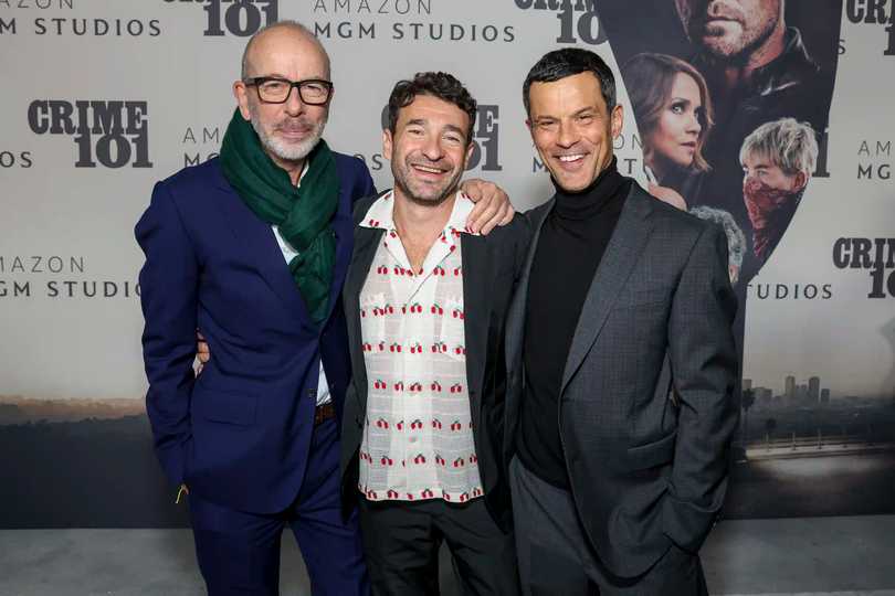 Crime 101 - Eric Fellner, Bart Layton and Dimitri Doganis at the World Premiere