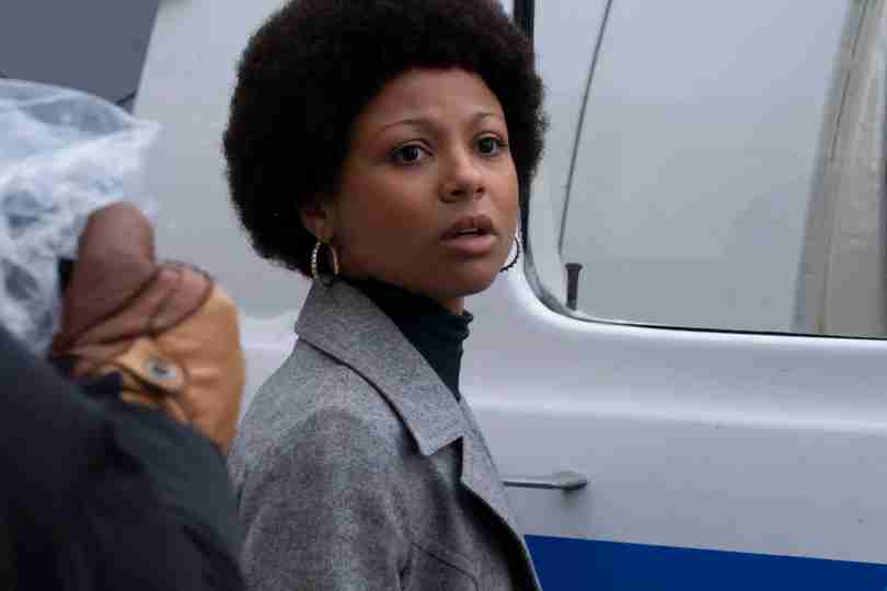 Dead Man's Wire - Myha'la as Linda Page Stands