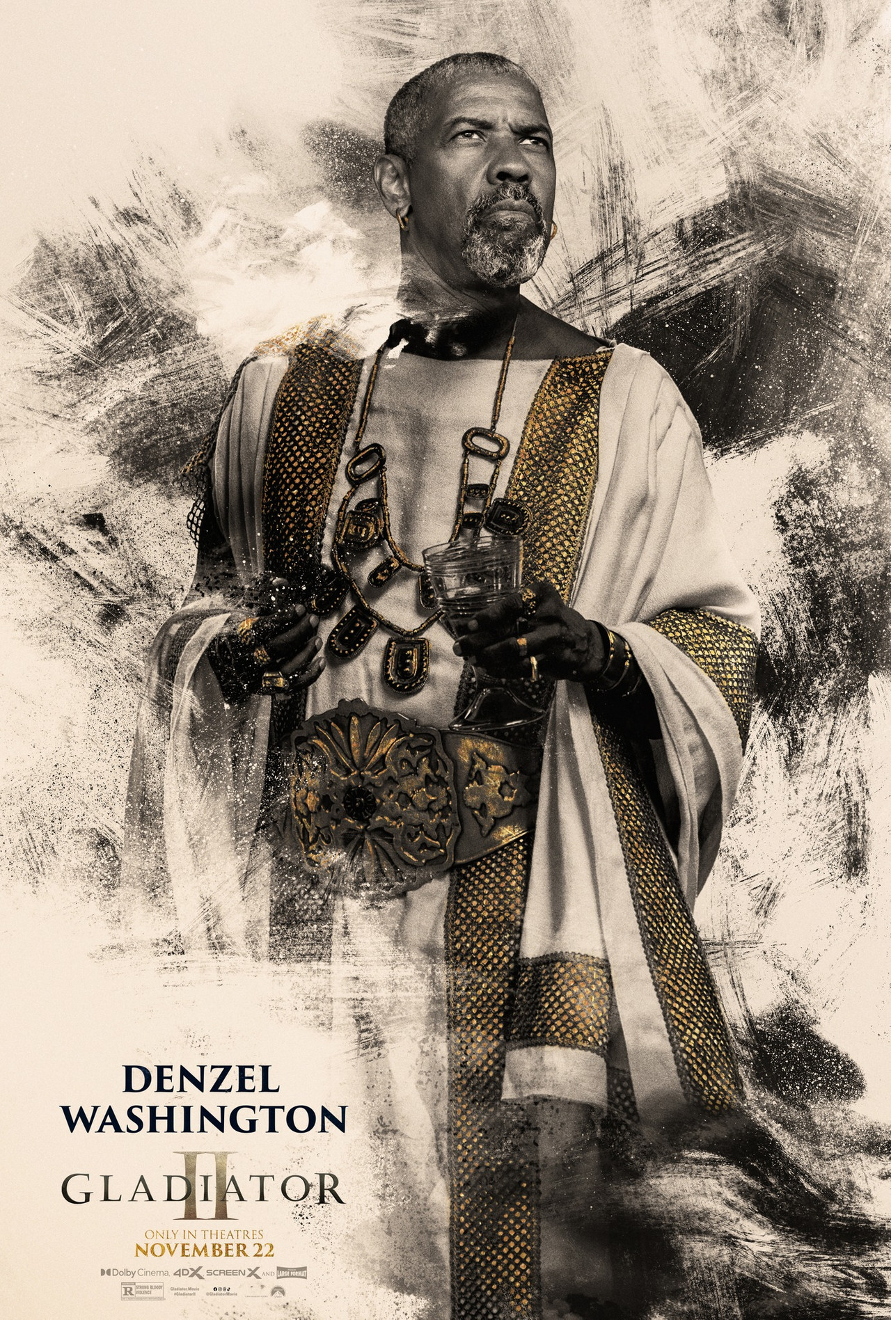 Denzel Washington Gladiator II Character Poster