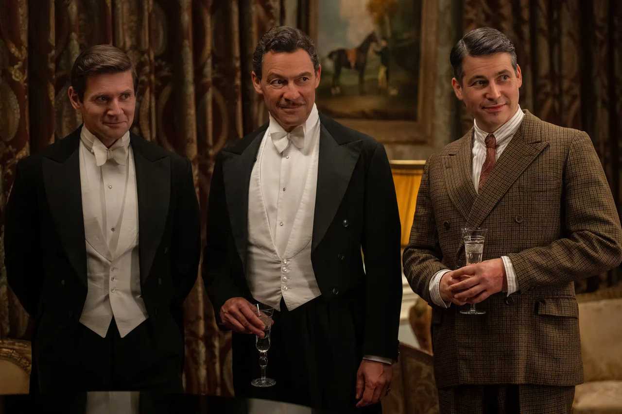 Downton Abbey: The Grand Finale - Harry Hadden-Paton, Dominic West, and Michael Fox In Tuxedo