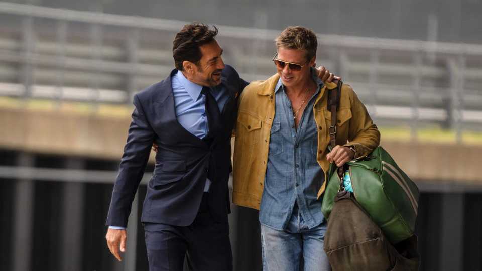 F1 The Movie - Javier Bardem and Brad Pitt Scene