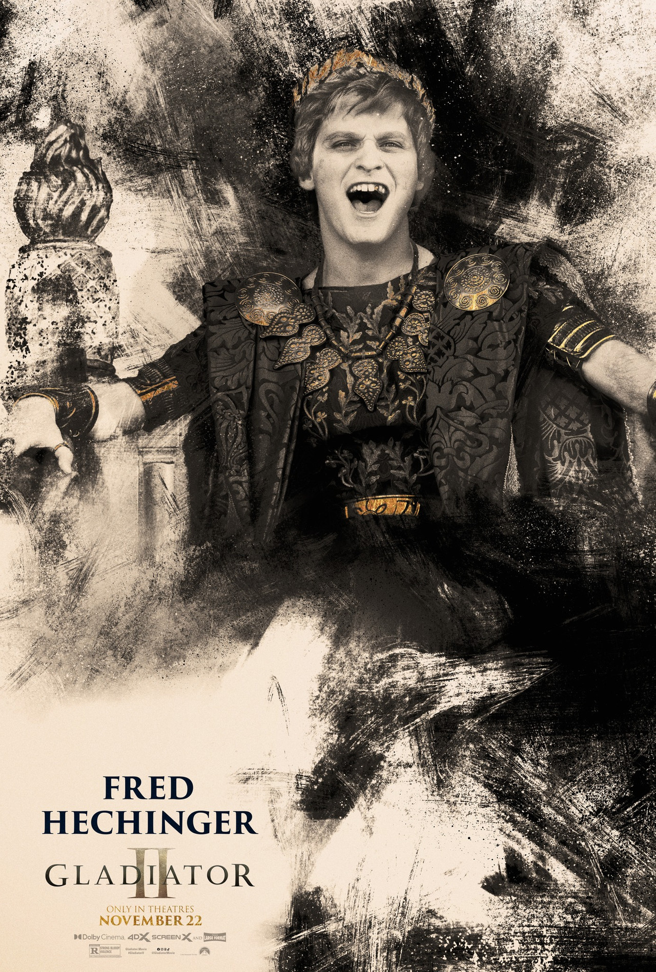 Fred Hechinger Gladiator II Character Poster