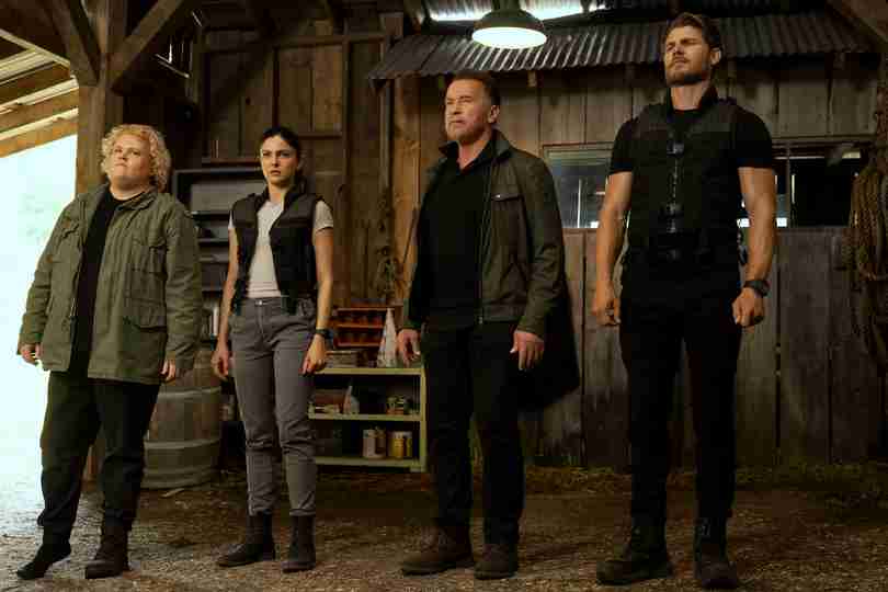 FUBAR Season 2 - Arnold Schwarzenegger, Travis Van Winkle, Fortune Feimster and Monica Barbaro