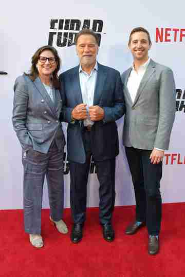 FUBAR Season 2 - Dana Goldberg, Arnold Schwarzenegger and Matt Thunell at the Los Angeles Premiere	