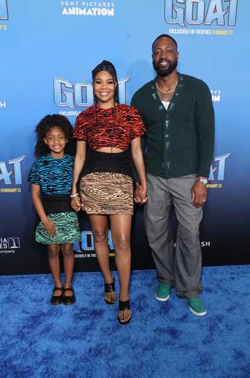 GOAT - Kaavia Wade, Gabrielle Union and Dwyane Wade at the World Premiere