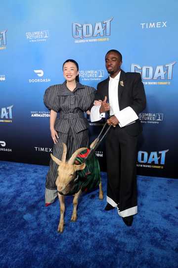 GOAT - Sherry Cola and Caleb McLaughlin at the World Premiere
