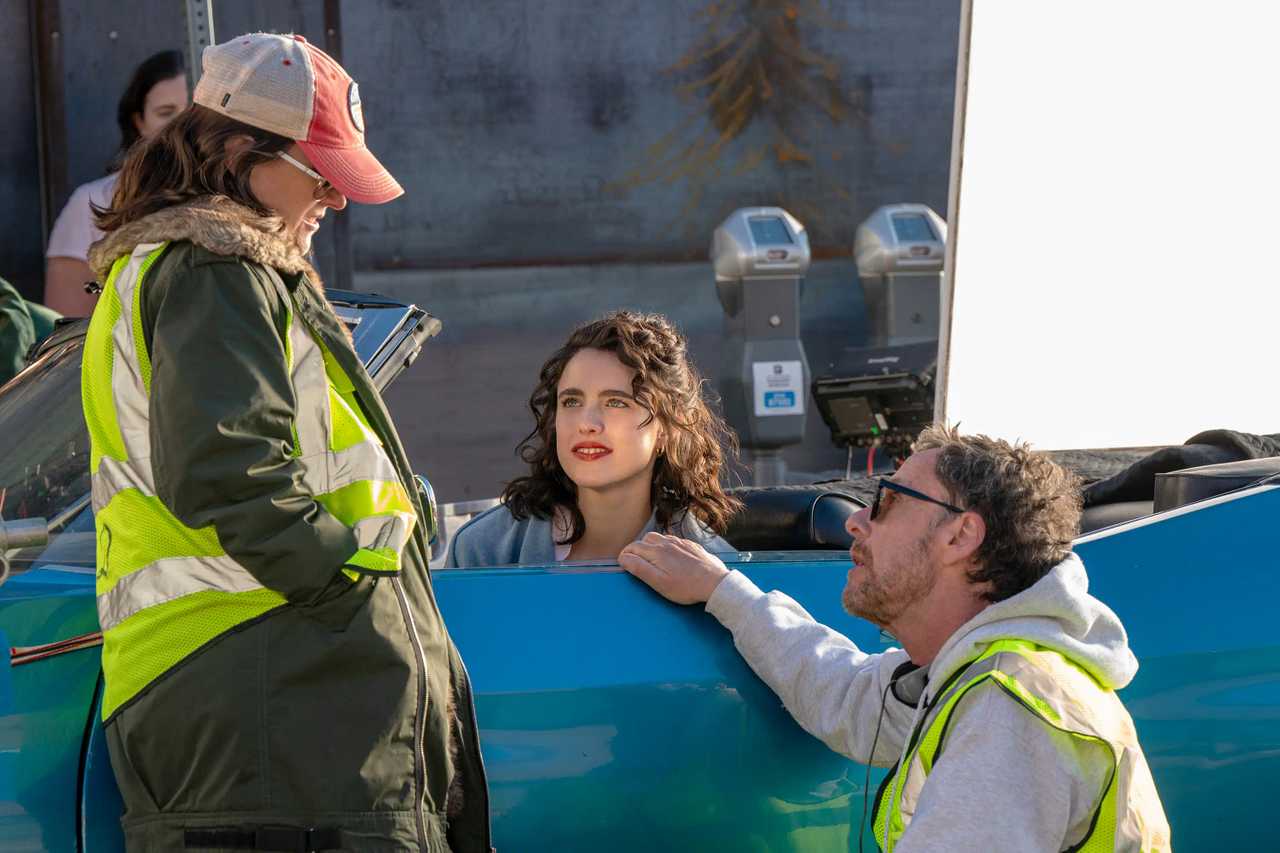 Honey Don't! - Margaret Qualley and Director Behind the Scene