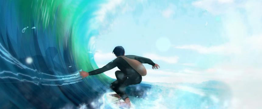 In Waves - Rio Vega as AJ