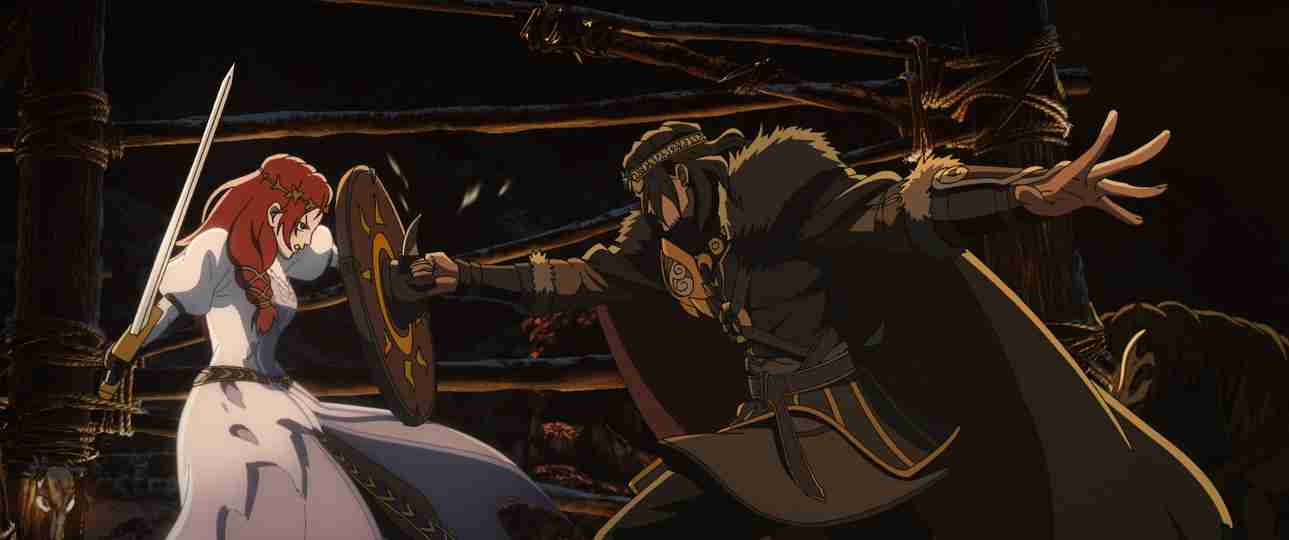 The Lord of the Rings: The War of the Rohirrim - Wulf voiced by Luke Pasqualino and Héra voiced by Gaia Wise