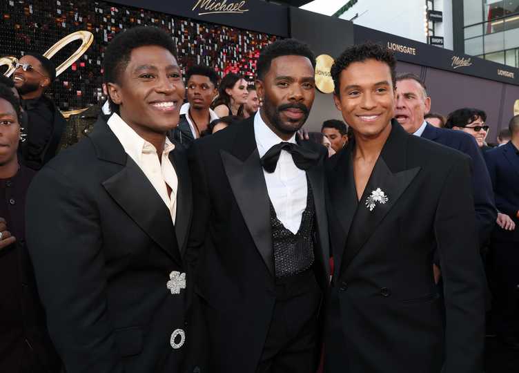Michael - Joseph David-Jones, Colman Domingo, and Jaafar Jackson at the U.S. Premiere