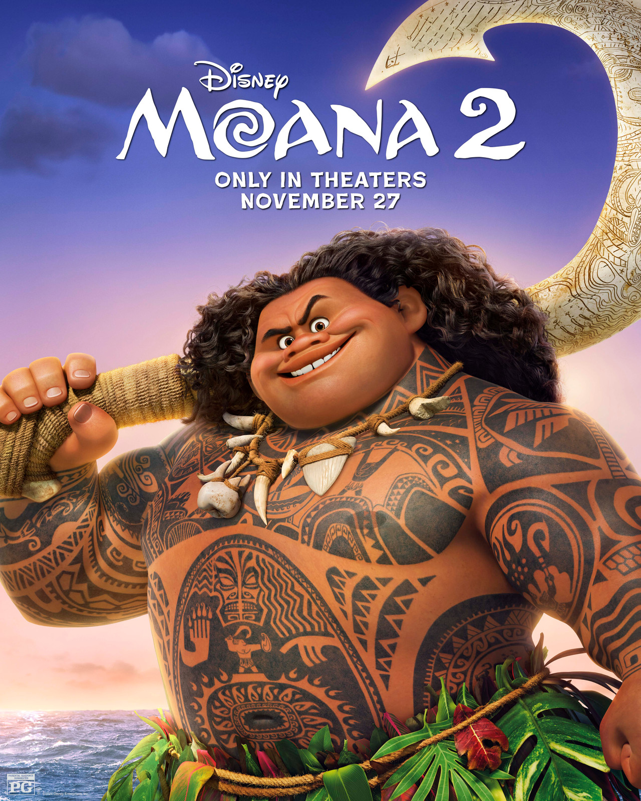 Moana 2 - Maui Character Poster