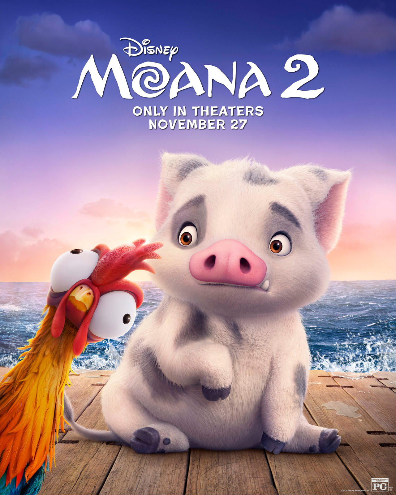 Moana 2 - Pua and HeiHei Character Posters