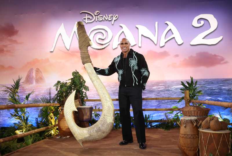 Moana 2 - UK Premiere photo of Dwayne Johnson