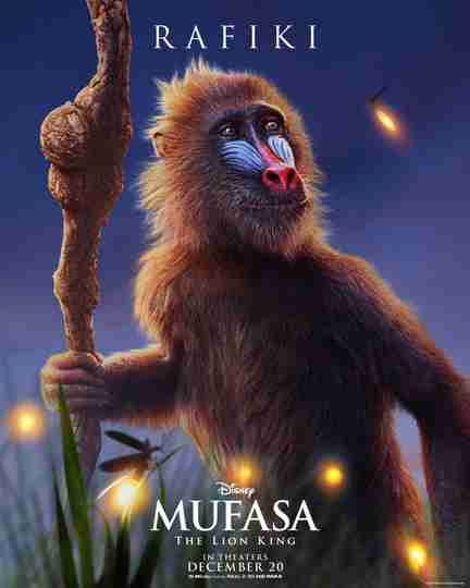 Mufasa: The Lion King - Young Rafiki Character Poster