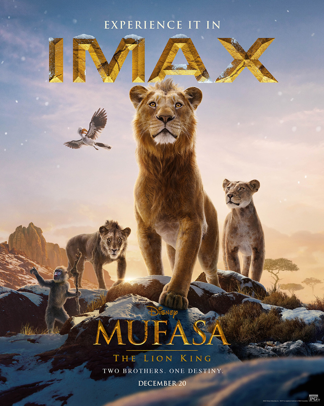 Mufasa: The Lion King - IMAX Movie Poster