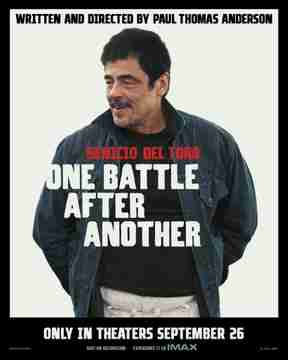 One Battle After Another - Benicio del Toro Character Poster