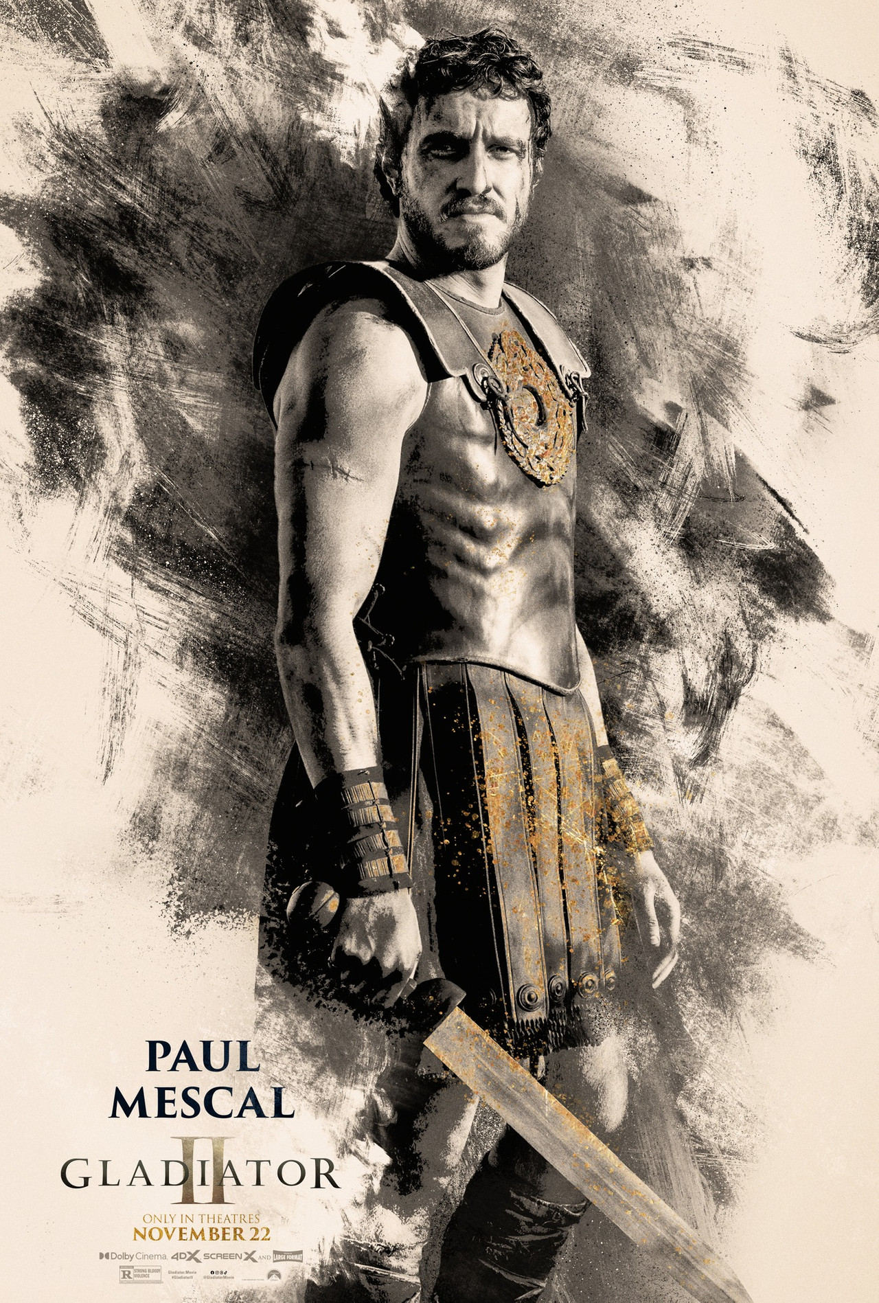 Paul Mescal Gladiator II Character Poster