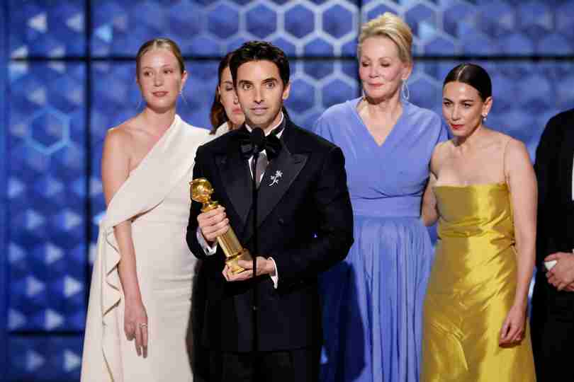 Paul W. Downs Accepts Golden Globe for TV Series - Musical or Comedy