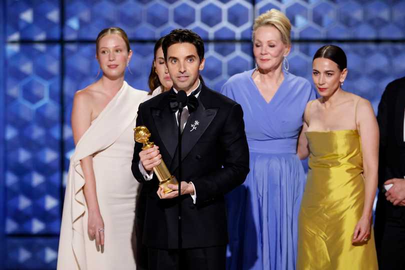 Paul W. Downs Accepts Golden Globe for TV Series - Musical or Comedy