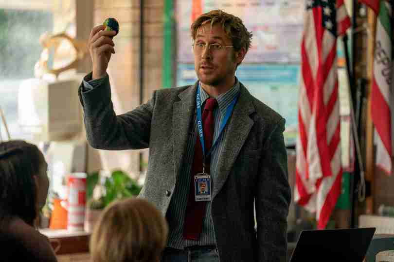 Project Hail Mary - Ryan Gosling as Ryland Grace	in a Classroom