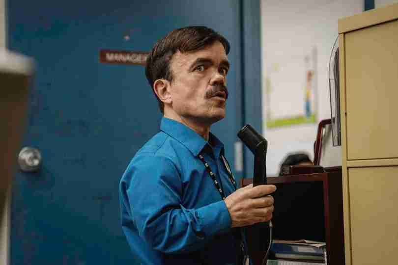 Roofman - Peter Dinklage in the Office