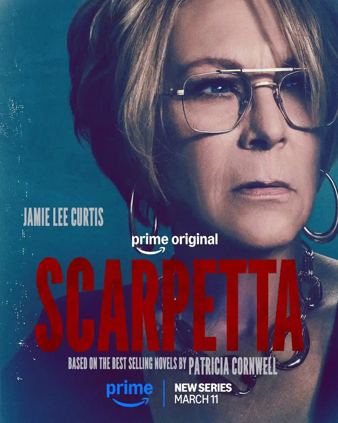 Скарпетта 1 сезон — постер с персонажем Джейми Ли Кертиса
