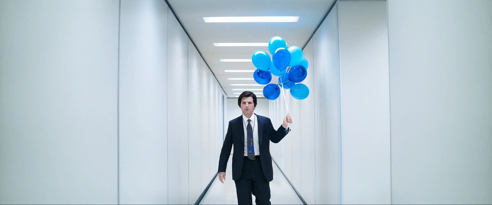 Severance Season 2 - Adam Scott with Blue Balloons