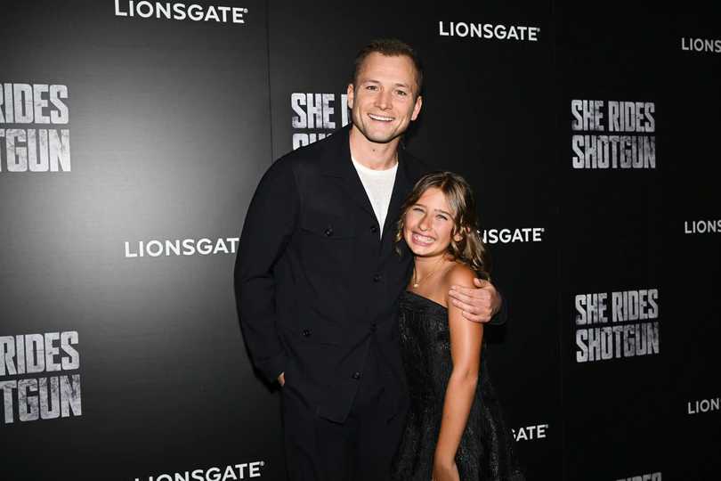 She Rides Shotgun - Taron Egerton and Ana Sophia Heger at NY Premiere