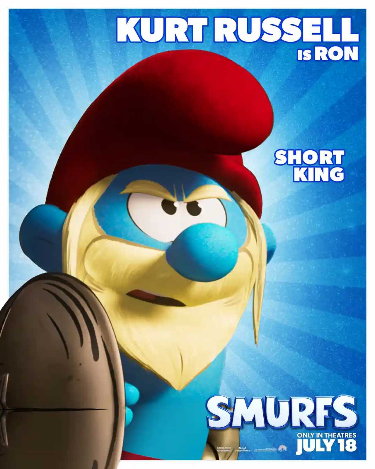 Smurfs - Kurt Russell Character Poster