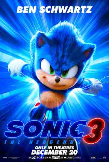 Sonic the Hedgehog 3 - Ben Schwartz - Sonic Character Poster