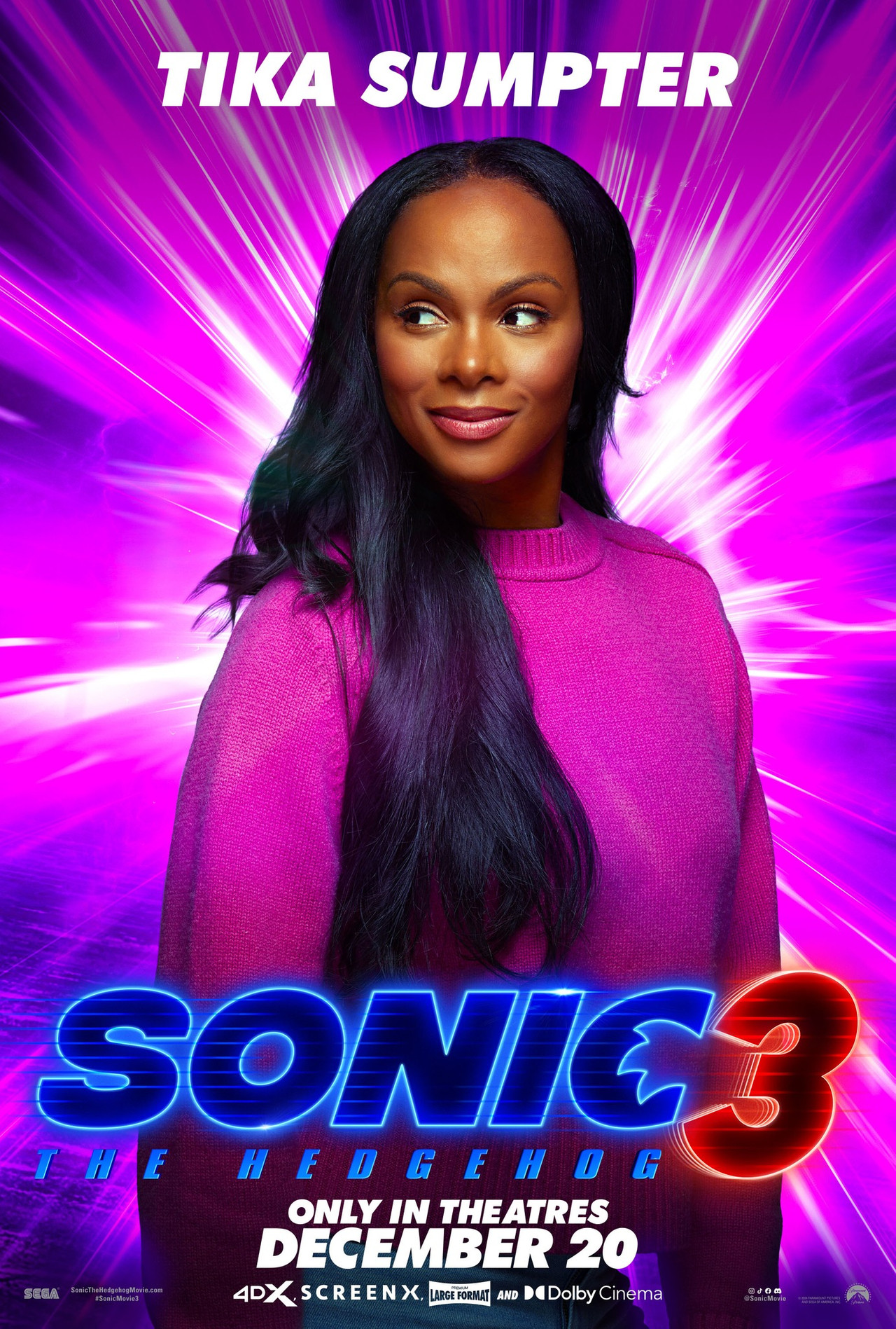 Sonic the Hedgehog 3 - Tika Sumpter - Maddie Character Poster