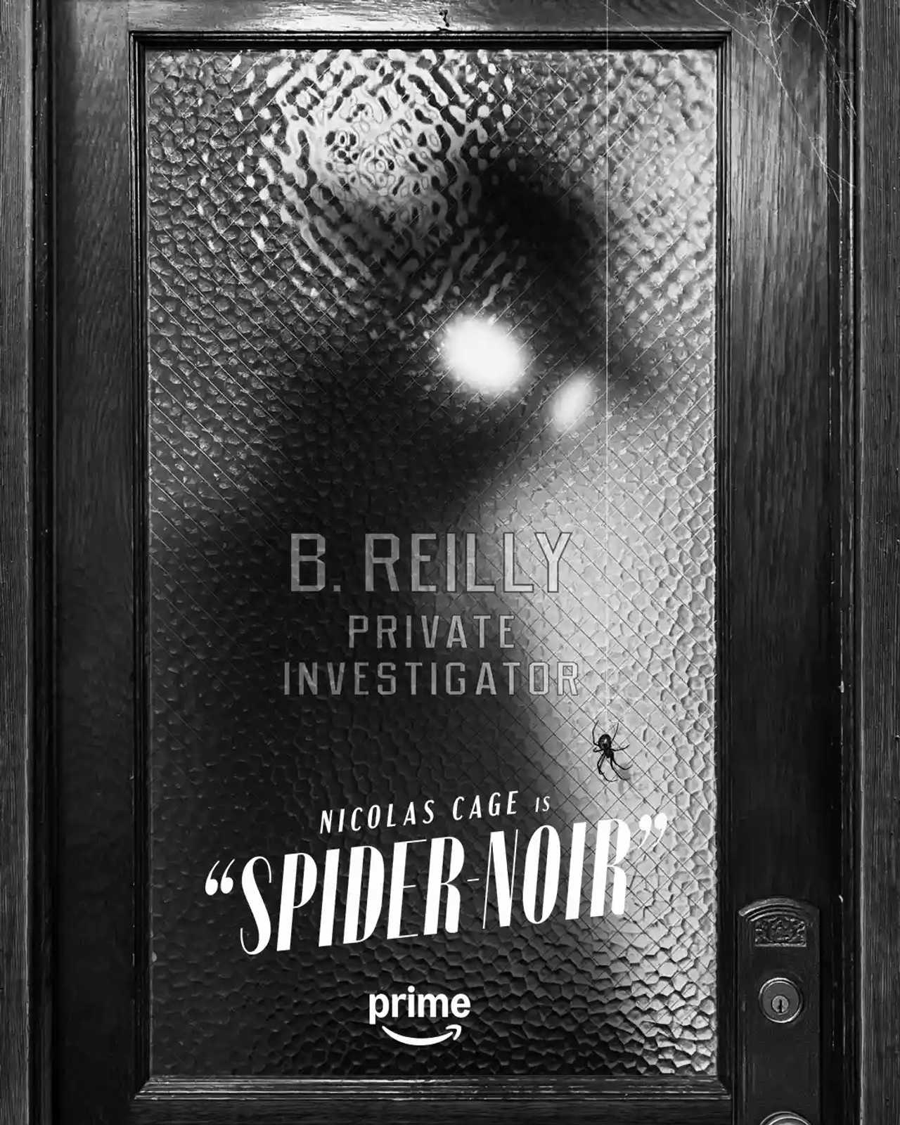 Spider-Noir Season 1 - Nicolas Cage Character Poster (Black & White)