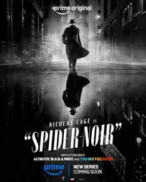 Spider-Noir Season 1 - Official Poster (Black & White)