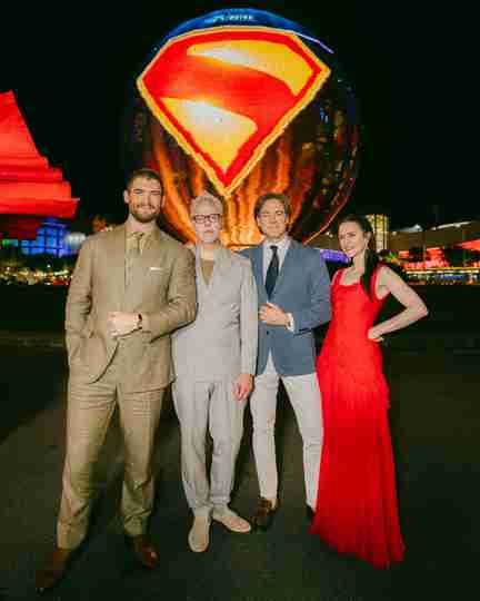 Superman - David Corenswet, James Gunn, Peter Safran, and Rachel Brosnahan at Manila Fan Event