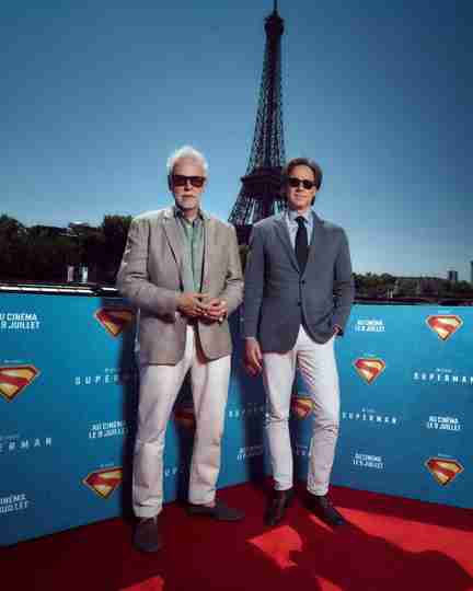 Superman - James Gunn and Peter Safran at Paris Photocall