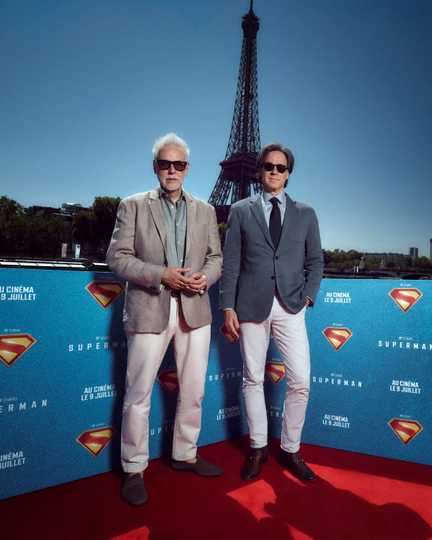 Superman - James Gunn and Peter Safran at Paris Photocall