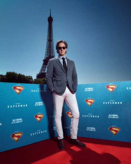 Superman - Peter Safran at Paris Photocall