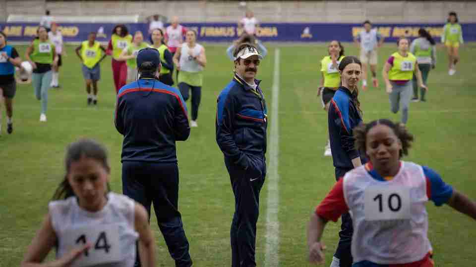 Ted Lasso Season 4 - Brendan Hunt, Jason Sudeikis and Tanya Reynolds