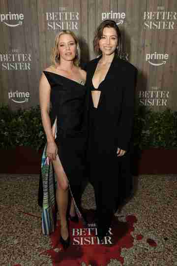 The Better Sister - Jessica Biel and Elizabeth Banks at New York Red Carpet Prime Video Premiere